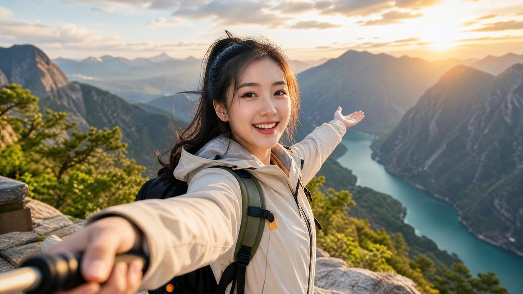 网红主播旅行视频